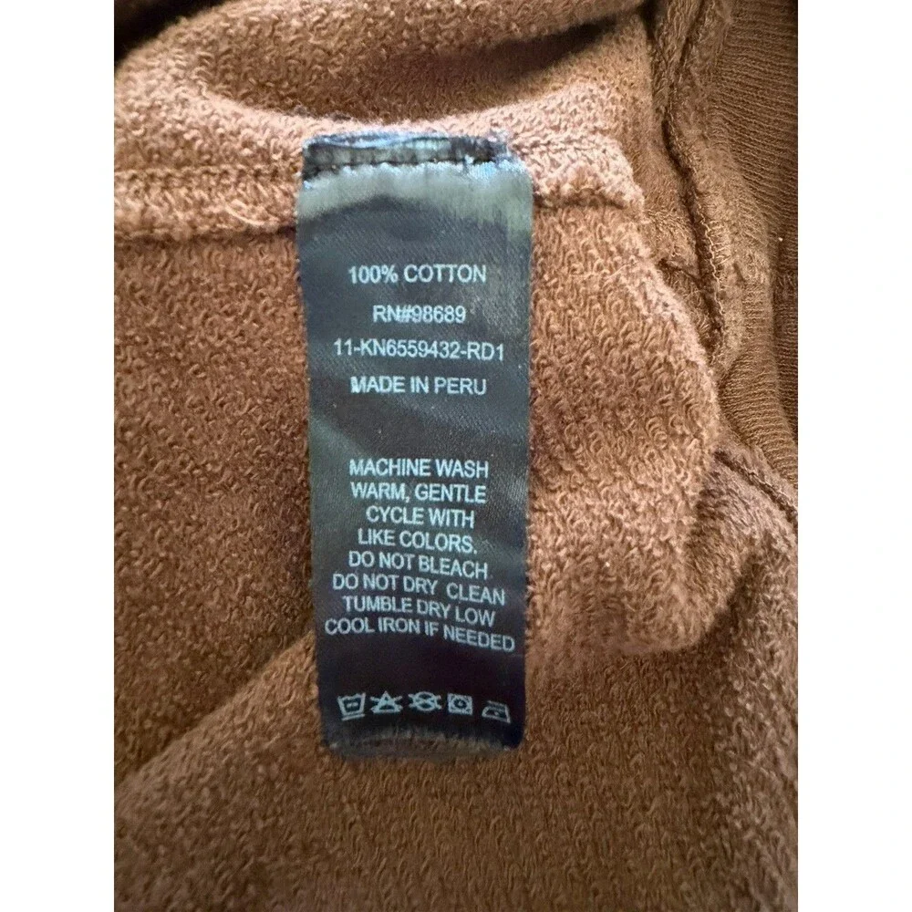 Todd Snyder Men’s Brown Sweater Sweatshirt Size Large 100% Cotton Pullover